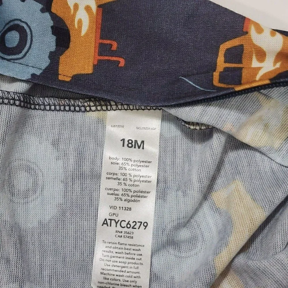 5 Pc Toddler Boy 18 Mths Sleep Pajamas, Pullover Top‎